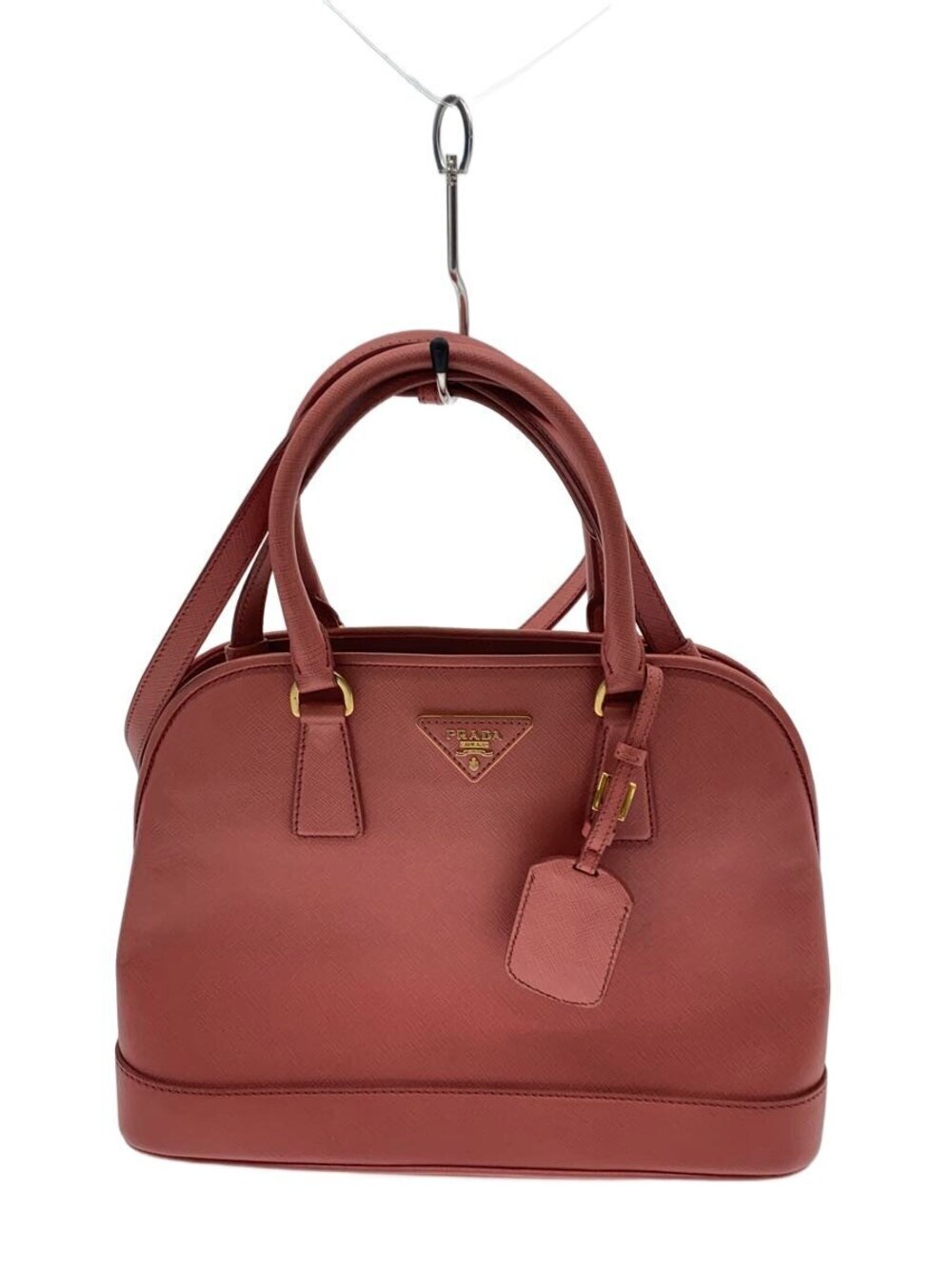 Prada Saffiano Leather Promenade Bag rose Pink